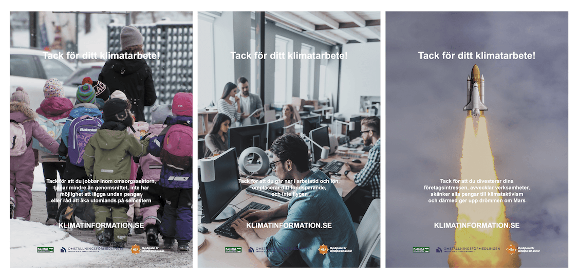 Affischserie - Vems hållbara val