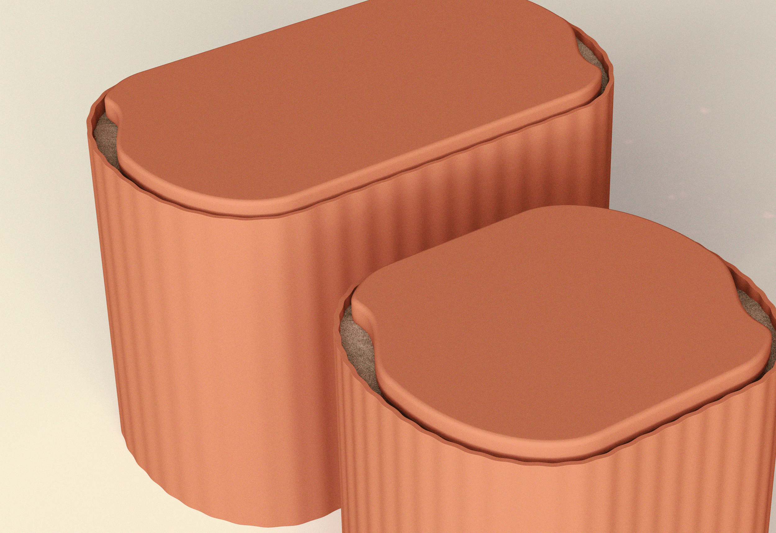 Terracotta food vessels3